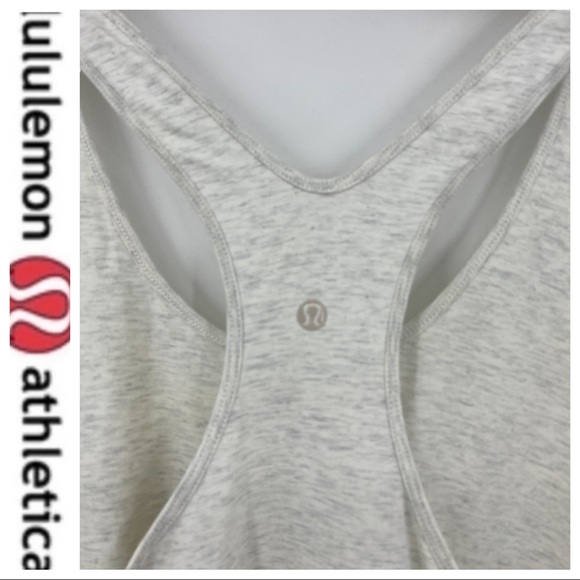 💕SALE💕 Lululemon Om Ombrey Tan White Razorback Tank Top - Picture 6 of 8